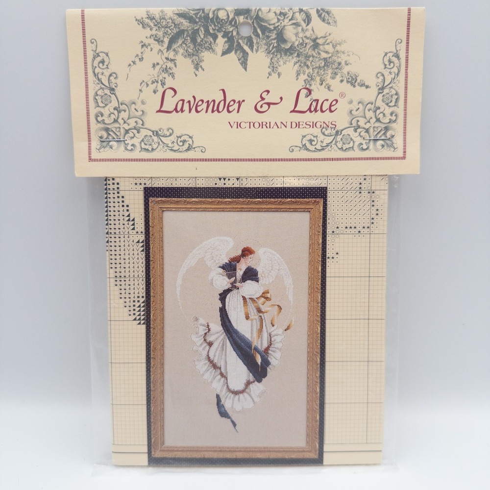 Vintage Lavender & Lace Angel of Hope NIP Cross Stitch Pattern L&L 13 Victorian